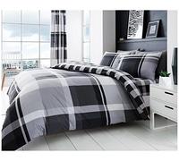 GC GAVENO CAVAILIA Juego de Funda nórdica para Cama Doble (200 x 200 cm), Funda de edredón Transpirable de polialgodón, Color Gris