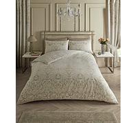 GC GAVENO CAVAILIA Juego de Ropa de Cama Jacquard tamaño King, Acogedor y cálido Juego de Funda de edredón con Fundas de Almohada, Natural