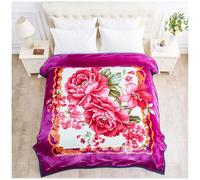 GC GAVENO CAVAILIA Manta con Peso Adultos, 7 kg, Manta Floral de 2 Capas, Mantas de Invierno Reversibles Pesadas para Dormir Profundo, tamaño King Grande (200 x 240 cm), Manta de