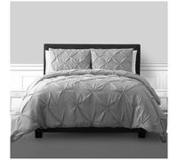 GC GAVENO CAVAILIA Pintuck Diamond - Juego de ropa de cama tamaño king, funda de edredón con fundas de almohada, ropa de cama súper suave, ligera, transpirable y de fácil cuidado, funda de edredón