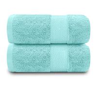 GC GAVENO CAVAILIA Toallas de baño extragrandes, 2 Unidades, 700 g/m², algodón Egipcio de Calidad hotelera, Toallas extragrandes de 100 x 180 cm, Toalla de baño extrasuave, Turquesa