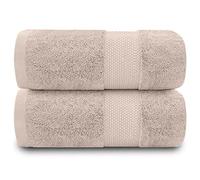 GC GAVENO CAVAILIA Toallas de baño extragrandes, 2 Unidades, 700 g/m², algodón Egipcio de Calidad hotelera, Toallas extragrandes de 100 x 180 cm, Toalla de baño extrasuave, Moca