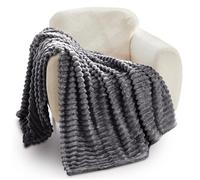 GC GAVNO CAVAILIA - Manta de Forro Polar | Manta Suave y esponjosa para sofás, Cama, sofá, Manta Extra cálida Grande | Fácil Cuidado, hipoalergénica | Doble 150 x 200 cm | Carbón