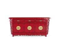 GC GINER & COLOMER Aparador de Madera de Mango - 3 Cajones y 6 Puertas - Mueble de Almacenaje - Aparador Entrada - Mueble de Salón - 84 x 180 x 40 cm