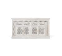 GC GINER & COLOMER Aparador de Madera Maciza de Mango - 4 Puertas y 4 Cajones - Mueble de Almacenaje - Aparador Entrada - Mueble de Salón - 190 x 100 x 40 cm - Colección Bhopal