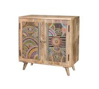 GC GINER & COLOMER Cómoda Madera de Mango Natural y Multicolor