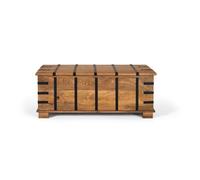 GC GINER & COLOMER Mesa baúl Fabricada en Madera de Mango Maciza con Acabado Natural
