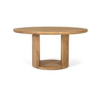 GC GINER & COLOMER Mesa Fabricada en Madera de Mango con Tapa Redonda 150 cm diámetro