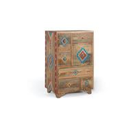 GC GINER & COLOMER Mesita de Noche en Madera de Mango Multicolor