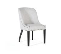 GC GINER & COLOMER Set de 2 sillas tapizadas en Tela Gris