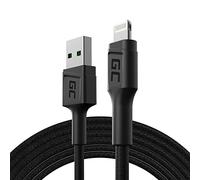 Green Cell KABGC21 cable de conector Lightning 1,2 m Negro