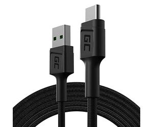 GC PowerStream | 1,2m USB C Cable Tipo C Nylon Cargador | para Samsung Galaxy S22 S21 S20 Ultra S10 S9 S8+ | Note 20 10 9 8 | A80 A71 A70 A50 A42 A41 | Huawei Honor P40 P30 P20 P10 P9 Lite