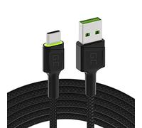 GC Ray LED | 2m USB C Cable Tipo C Nylon Cargador | para Samsung Galaxy S22 S21 S20 Ultra S10 S9 S8+ | Note 20 10 9 8 | A80 A71 A70 A50 A42 A41 A31 | Huawei Honor P40 P30 P20 P10 P9 Lite