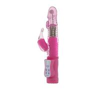 GC Vibrating Dolphin Vibrador con Conejo, Color Rosa - 1 Unidad