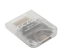 GC2SD Premium Micro Storage Card Adapter para Wii, Key SD Memory Card Stick Converter Adapter para Wii para GC Game Console, Plug And Play Portable Game Console Micro Memory Card Adapter(Transparente)