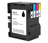 GC41 - Cartucho de Tinta de sublimación Compatible con GC-41 GC41K GC41C GC41M GC41Y de Repuesto para IPSiO SG3100 SG2100 SG2100L SG2010L Aficio SG3110DNW SG2100N SG3100SNW SG3110DSGN 2010.