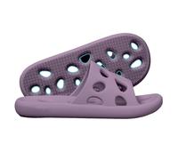 gC7aHx8 Cuarto de baño Fashion Unisex Shower Shoes Soft Lightweight Bath Slippers with Drainage Holes Quick Dry Non Slip Indoor Outdoor Use Zapatillas de casa(Purple,Alpha Small)