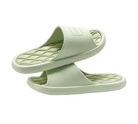 gC7aHx8 Cuarto de baño Unisex Shower Slippers Summer Open Toe Leisure Slides Soft Non-slip Bathroom Beach Indoor House Shoes Zapatillas de casa(Green,Alpha Medium)