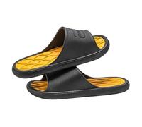gC7aHx8 Cuarto de baño Unisex Shower Slippers Summer Open Toe Leisure Slides Soft Non-slip Bathroom Beach Indoor House Shoes Zapatillas de casa(Yellow,Alpha X-Large)