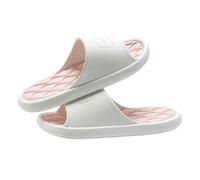gC7aHx8 Cuarto de baño Unisex Shower Slippers Summer Open Toe Leisure Slides Soft Non-slip Bathroom Beach Indoor House Shoes Zapatillas de casa(Pink,Alpha Large)