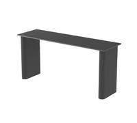 gC7aHx8 Mesa Barra Home Rock Slab Bar Table with Metal Legs Commercial Balcony Long Narrow Pub Height Isla de oficinas(Negro)