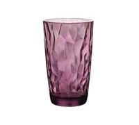 gC7aHx8 Vaso de cristal Colored Diamond Embossed Drinking Glasses Restaurante(Purple,Grande)