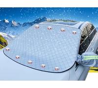 GCACE Cubierta de Nieve magnético para Parabrisas para VW Polo 2005-2009, Protector de Delantero Parabrisas Accesorio,Silver