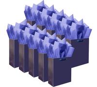 Gcardist 10 minibolsas de regalo azul nórdico con asas de papel de seda, 16,3 x 11,7 x 2,4 cm, pequeñas bolsas de regalo para regalos de fiesta (20 unidades de papel de seda)