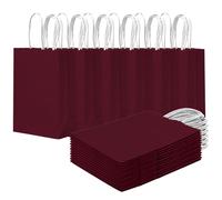 Gcardist 24 bolsas de regalo pequeñas con asas a granel 8,3 x 6 x 3 pulgadas, bolsas de regalo, bolsas de café, múltiples usos (15 x 8 x 21 cm, tamaño pequeño)