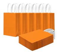 Gcardist 24 bolsas de regalo pequeñas con asas a granel 8,3 x 6 x 3 pulgadas, bolsas de regalo para salmón, varios usos (15 x 8 x 21 cm, tamaño pequeño)
