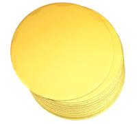Gcardist 25 centímetros Tableros para pasteles dorados redondos, paquete de 25, base circular, de alta calidad alimentaria, cartón, placa para pastel (más delgada, pero más resistente)