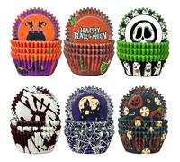 Gcardist Allerheiligen - 300 moldes estándar para magdalenas (6 diseños, tamaño estándar)