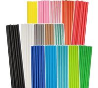 Gcardist Pajitas de papel arcoíris, paquete de 150 pajitas desechables a granel (15 colores sólidos)