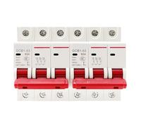 GCB1-63 Disyuntor de enclavamiento con interruptor transferencia manual 3P, cambio alimentación dual, 220/380 V CA 50/60 Hz, opciones 6 A-100 A, montaje en panel riel DIN(32A 3P)