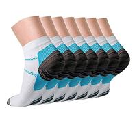 Gcbiger Calcetines de compresión para hombres y mujeres (7 pares) Calcetines de fascitis plantar para aliviar el dolor…
