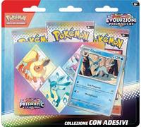 GCC Pokémon: colección Glaceon de la expansión Escarlata y Violeta - Evoluciones Prismáticas (una Tarjeta Promocional holográfica y Tres Paquetes de expansión)