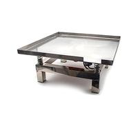 GCCSSBXF Mesa vibratoria de hormigón, banco de pruebas de 50 x 50 cm, mini plataforma de vibración de acero inoxidable para pruebas de vibración, mesa de vibración de bloque