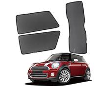 GCcv Parasol Coche Ventana Lateral Infantil para Mini R56 Parasol Ventana Cortinas Magnética Protección UV Solar para Bebé y Mascotas Negro,Rear-Window+Back-windscreen-3PCS