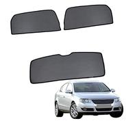 GCcv Parasol Coche Ventana Lateral Infantil para Passat B6 Sedan 2005-2010 Parasol Ventana Cortinas Magnética Protección UV Solar para Bebé y Mascotas Negro,Rear-Window+Back-windscreen-3PCS