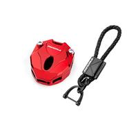 GCDBXSB Funda llave for motocicleta Llavero Moto,Creativa Para Streetfighter V4 S SP2 2022-2024 Panigale 2021-2024 CNC Funda Para Llave De Motocicleta Con Llavero(1 Set Red)