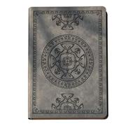 Gcerfby Cuaderno Vintage Forrado, Bloc De Notas De Escritura, Cuaderno De Cuero A5, Papel De Superficie Lisa, Papel De, Negro/Marrón/Caqui/Gris, Para Hombres, Mujeres, Estudiantes, Profesores