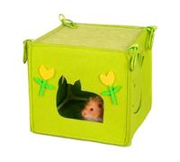 Gcerfby Jaula para hámster, Cama de Chinchilla, Hamaca de Fieltro, promueve hábitos de sueño saludables, fácil de Instalar, 19 x 17 cm, para Accesorios de Jaula de Animales pequeños