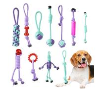 Gcerfby Juguete para perros Tug Of War | Suministros de algodón para mascotas resistentes a los masticadores, cuerdas para perros para masticadores agresivos, para enriquecer el aburrimiento, jugar en