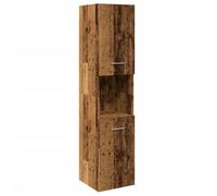 GCHDHAPB Armario colgante de baño de madera vieja de 30 x 30 x 130 cm, madera de ingeniería