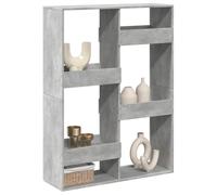 GCHDHAPB Estantería, librería y estantes de pie, separador de habitaciones, color gris hormigón, 100 x 33 x 135 cm, madera de ingeniería