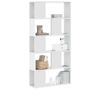 GCHDHAPB Estanterías, estanterías y estantes de pie, estantería de 5 niveles, color blanco, 80,5 x 23,5 x 162,5 cm, madera de ingeniería