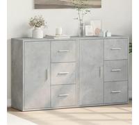 GCHDHAPB Gabinetes para el hogar y almacenamiento, bufés y aparadores, aparadores de 2 piezas, color gris hormigón, 60 x 31 x 70 cm, madera de ingeniería