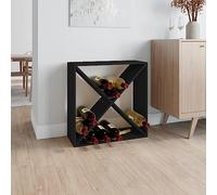 GCHDHAPB Gabinetes para vino y almacenamiento, color negro, 62 x 25 x 62 cm, madera maciza de pino