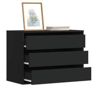 GCHDHAPB Gabinetes y almacenamiento, cómoda esquinera, color negro, 80 x 41 x 58 cm, madera de ingeniería