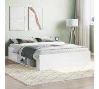 GCHDHAPB Home-Beds & Accessories,Beds & Bed Frames,Bed Frame Without Mattress White 135x190 cm Double Double Double